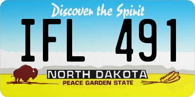 ND license plate IFL491