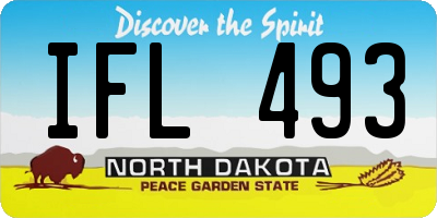 ND license plate IFL493