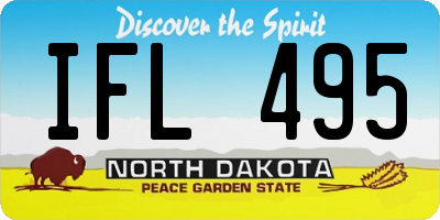 ND license plate IFL495