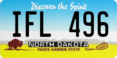 ND license plate IFL496