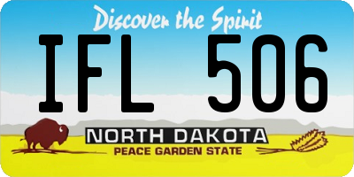 ND license plate IFL506