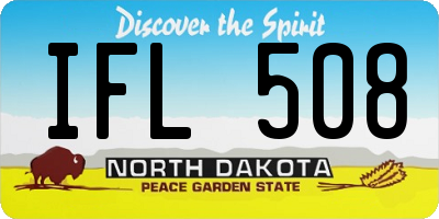 ND license plate IFL508