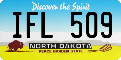 ND license plate IFL509