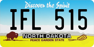 ND license plate IFL515
