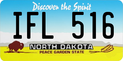 ND license plate IFL516