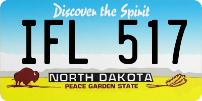 ND license plate IFL517