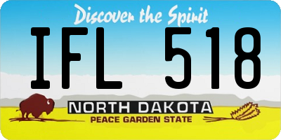 ND license plate IFL518