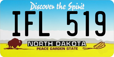 ND license plate IFL519