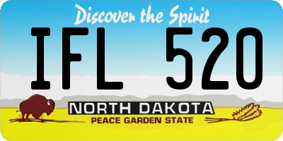ND license plate IFL520