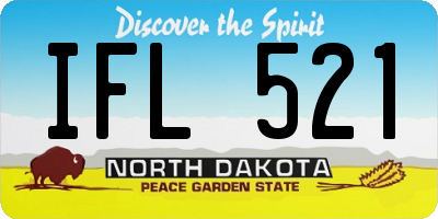 ND license plate IFL521