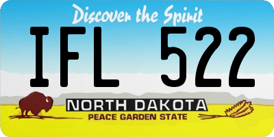 ND license plate IFL522