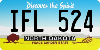ND license plate IFL524