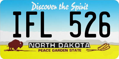 ND license plate IFL526