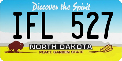 ND license plate IFL527
