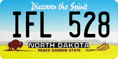 ND license plate IFL528