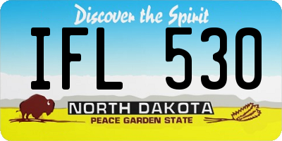 ND license plate IFL530
