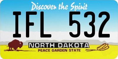ND license plate IFL532