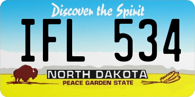 ND license plate IFL534