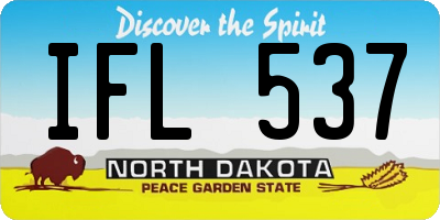 ND license plate IFL537