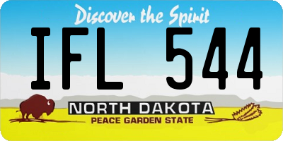 ND license plate IFL544