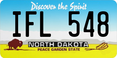 ND license plate IFL548