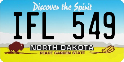 ND license plate IFL549