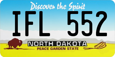 ND license plate IFL552