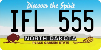 ND license plate IFL555