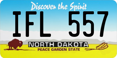 ND license plate IFL557