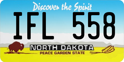 ND license plate IFL558