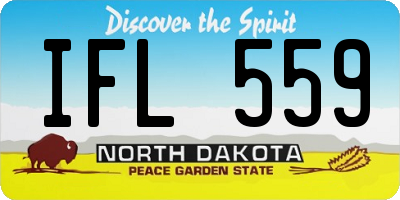 ND license plate IFL559