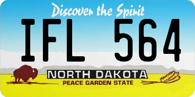 ND license plate IFL564