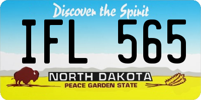 ND license plate IFL565