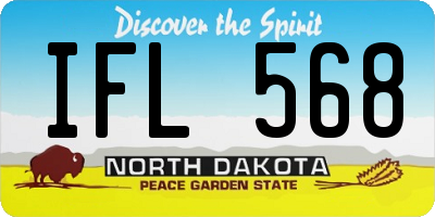 ND license plate IFL568