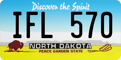 ND license plate IFL570