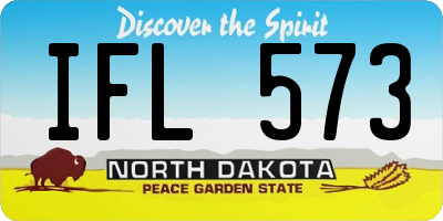 ND license plate IFL573