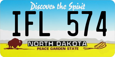 ND license plate IFL574