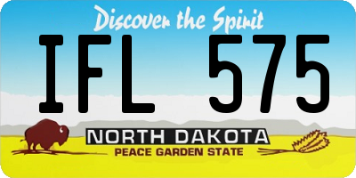 ND license plate IFL575