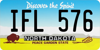 ND license plate IFL576