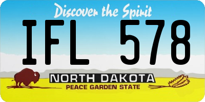 ND license plate IFL578