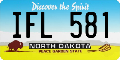 ND license plate IFL581