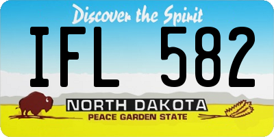 ND license plate IFL582
