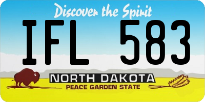 ND license plate IFL583