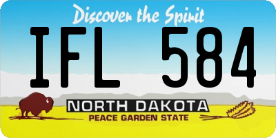 ND license plate IFL584