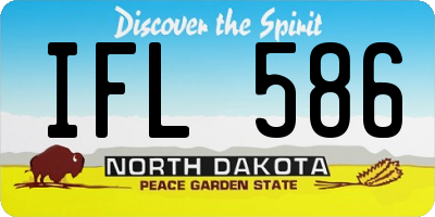 ND license plate IFL586