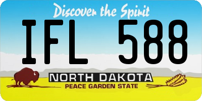 ND license plate IFL588