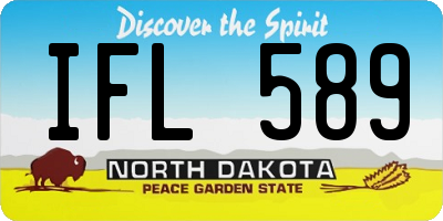ND license plate IFL589