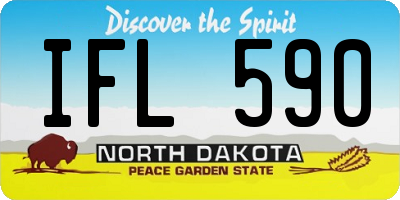 ND license plate IFL590