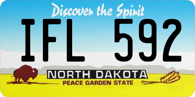 ND license plate IFL592