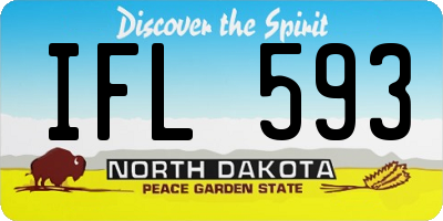 ND license plate IFL593